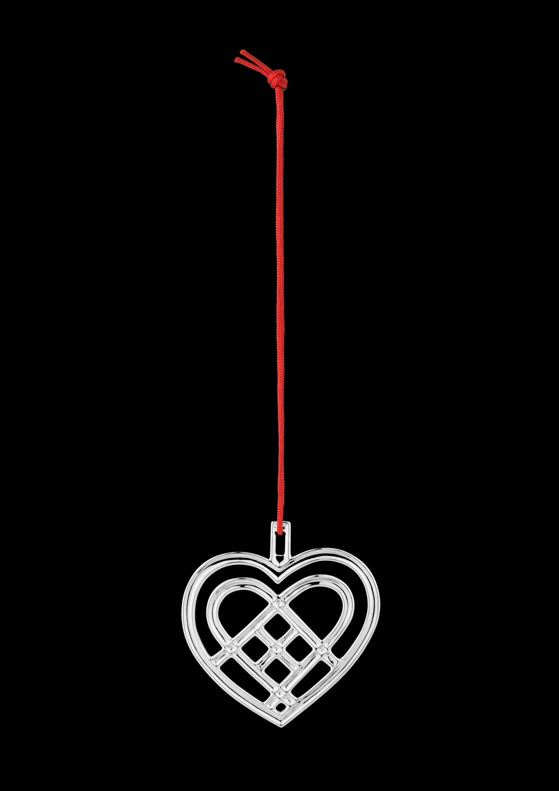 Rosendahl Flettet julehjerte H6.5 forsølvet | Køb nu