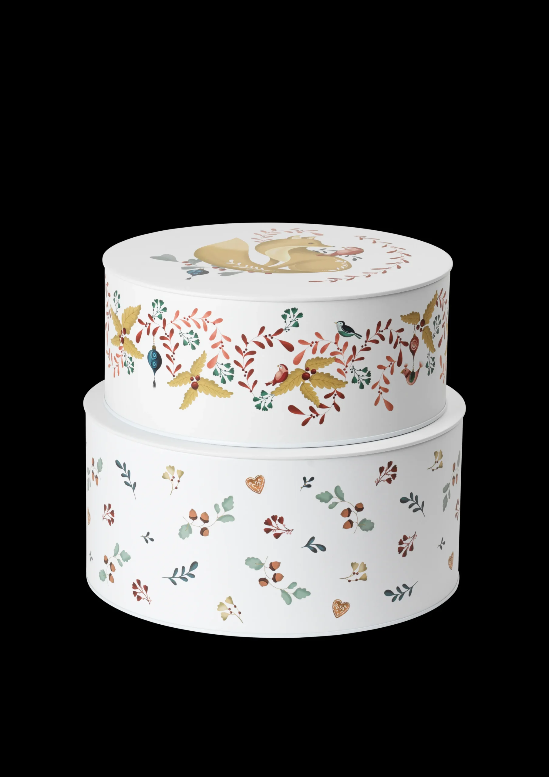 Rosendahl GC Cottage Opbevaringsdåse Ø20/Ø22 hvid m. deko